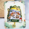Serie Heilongjiang de Metal Harbin Mohe Pueblo de Nieve Atracción Turística Invernal Souvenirs Imanes para Refrigerador Imanes de Madera