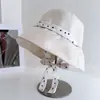 Sombrero de Princesa Estilo Japonés, Dulce Sombrero de Pescador para Mujer, Sombrero de Tela con Protección Solar para Primavera y Verano, Fresco Sombrero Loli de Lunares con Lazo, Sombrero de Cubo