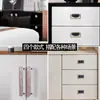 Venda Direta de Fábrica Estilo Nórdico Formato de Concha Alça Pequena Plana Minimalista Moderno Puxador de Porta de Armário Gaveta Transparente Guarda-Roupa