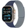 Adecuado para Apple Watch Ultra9876543210 Generación Se Correa de Reloj de Silicona Suave Magnética con Textura de Grano