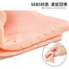 Nova Tampa de Calcanhar Respirável Silicone Macio Absorvente de Choque Aliviadora de Pressão Tampa de Pé Respirável Tampa de Pé para Calcanhar com Fascite Plantar