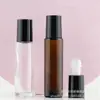 Botellas Transparentes de Bolita para Roll-on al por Mayor 15ml Botellas de Roll-on para Aceites Esenciales Botellas Dispensadoras de Vidrio Cosmético Botellas de Roll-on con Bolita para Esencia de Contorno de Ojos