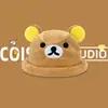 Otoño e Invierno Cálido Oso Osito Marrón Peluche Sudadera con Capucha para Niñas Otoño e Invierno Muñeco Lindo Sombrero de Oso de Peluche