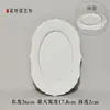 Plato de gres cerámico plato plano plato de gres cerámico de arcilla blanca alta gres pintado a mano gres bajo vidriado