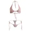 Lencería Sexy de Lin Lin Ting para Mujer, Atractivo para Pecho Pequeño, Pijama de Tres Puntos sin Quitar 2655