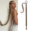 Coleta Postiza para Mujer, Extensión de Cabello Wrap-Around, Coleta Sintética Tejida a Mano, Estilo Tejido a Mano de 80 cm