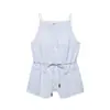Comercio exterior transfronterizo ropa de mujer 2025 verano nuevo europeo y americano chaleco con cinturón de cuentas traje de pantalón real de cintura alta