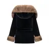 Novedades Invierno 2025 Moda Callejera Casual Europea y Americana para Mujer Chaqueta Acolchada con Forro de Piel W091 2998
