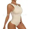 Fajas Sexy de Una Pieza para Mujer de Talla Grande Europea y Americana con Almohadillas en el Busto, Mono Tejido Sin Costuras, Control de Abdomen y Tanga Levanta Glúteos