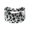 Diadema ancha europea y americana antideslizante bohemia para mujer, moda anudada para entrenamiento, yoga, leopardo, cinta para el pelo, cinta para el pelo
