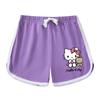 Traje de manga corta para niñas, verano 2022, estilo occidental, nuevos pantalones cortos KT Cat para niñas, casuales, de dos piezas, venta al por mayor