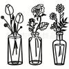 Amazon cross-border venda quente moderno minimalista metal parede vaso decoração decoração de parede interior de ferro parede pendurar ornamentos