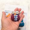 Estilo Ins Fieltro de Lana Búho Broche Muñeco Colgante para Bolso Colgante Llavero Lindo Decoración para el Hogar Accesorios para Fotos
