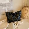 Bolsa Feminina Transfronteiriça, Estilo Francês, Estilo Relaxado e Preguiçoso, Bolsa Tote Grande para o Dia a Dia, Textura Versátil, Bolsa de Ombro para o Trabalho