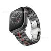 Adecuado para Correa de Apple Watch Tank Business Hebilla de Mariposa de Metal Correa de Acero Correa Applewatch1109 Transfronteriza