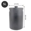 Barril de cerveja metálico portátil 5L/8L/10L para cerveja artesanal, dispensador de cerveja para exterior, barril de segunda fermentação, resistente à pressão, para fabricação caseira, tamanho mini