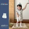 Mameluco Delgado Estilo Coreano para Bebé de 1 Año para Niños, Mameluco de Verano para Niños Pequeños, Sin Mangas, Cuadros, Muñeco 3D