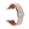 Correa de cuero con hebilla magnética para Apple iWatch, correa plegable para Apple Watch, correa para Samsung y Huawei Watch.