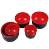 Venta al por mayor del fabricante Tazón de Melamina Rojo y Negro de Alta Calidad Bicolor Imitación Porcelana Tazón de Sopa Espesado Resistente a Caídas Estilo Japonés Vajilla de Melamina