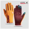 Guantes de Ciclismo para Hombre y Mujer, Guantes de Invierno de Terciopelo Cálidos para Hombre y Mujer, de Dedos Completos, Cortavientos, Antifrío, Pantalla Táctil, para Conducir, Deportes, Esquí