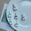 Conejo Miffy con Bufanda Brillante Accesorios de Resina para Manualidades Funda de Teléfono Charms para Zapatos Parche para Coleta Materiales