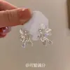 Brincos de Flor Íris Estilo Retrô Francês, Frescos e Elegantes, para Mulheres, Brincos de Luxo Leve de Alta Qualidade, Estilo de Nicho, Acessórios de Orelha Versáteis