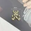 Accesorios de Aleación de Oso Retro Estilo Pequeño Fragante de Temperamento Joyería de Personalidad con Diamante y Perla Material de Hebilla Decorativa Flor de Zapato DIY
