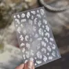 Pegatinas para Uñas con Purpurina Estilo Exquisito para Uñas DIY Pegatinas para Uñas de Encaje Blanco Retro Uñas Portátiles de Estilos Mixtos