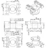 Esqueleto Transformador RM6 Esqueleto Baquelita RM6 Esqueleto Alta Frecuencia SMD Ranura Única Vertical 4+4 614-1