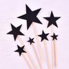 Conjunto de cartões Love Cake estrelas brilhantes cartão acessórios de decoração de bolo love bolo bandeira plug-in atacado