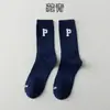 Calcetines de Tobillo Medio para Mujer de Primavera y Verano, Calcetines de Color Sólido con Letras Estilo Japonés, Calcetines de Baloncesto de Moda, Calcetines Deportivos Anti-Pilling, Calcetines Largos Absorbentes de Sudor