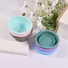 Amapola DIY Taza Mezcladora de Resina de Cristal Taza para Lavar Pintura al Óleo Taza Plegable de Silicona para Viaje Sin Molde