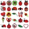 50 Mariquitas Lindas de Dibujos Animados en Graffiti Estilo Ins Diseño de Insectos para Decoraciones Creativas