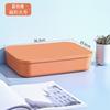Caja de almacenamiento de escritorio con tapa, cesta de plástico para guardar refrigerios, juguetes, comestibles, cosméticos, a prueba de polvo.