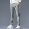 Pantalones largos casuales para hombre, nuevos, modernos, de alta gama, combinan con todo, pantalones de chándal, otoño, holgados, rectos, forrados de polar, pantalones para deportes de invierno