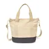 Bolsa de Lienzo Japonesa Personalizada de Alto Estilo 2026, Moderna y Sencilla, Gran Capacidad, Adecuada para el Trabajo y los Viajes Diarios, Bolso de Mano con Contraste de Color