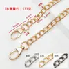 Cadena de giro para bolso color gunmetal dorado y plateado 1.2m correa con hebilla terminada para bolso de axila y correa de hombro de repuesto para bolso