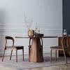 Mesa de comedor redonda de madera maciza nórdica, mesa de comedor para sala de estar, comedor de arte moderno simple, hogar, apartamento pequeño, mesa redonda y combinación de silla