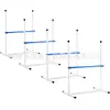 Barra de obstáculos de treinamento de cães definida ao redor do poste de salto de obstáculos fabricantes de barra de salto de anel de salto atacado ao ar livre suprimentos barra de obstáculos