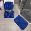 Dropshipping Transfronterizo Terciopelo de Coral Grabado Piedrecitas Piedra Pequeña Felpudos de Puerta Baño Color Sólido Felpudos de Pie Entrega Directa de Fábrica