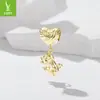 Plata Ziyun Nuevo Cobre Chapado en Oro Moneda Dinero Globo Gato Cuentas Accesorios Gato Lindo Corazón Colgante DIY