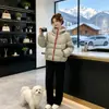 Chaqueta de Algodón Cálida con Capucha para Pareja Invierno 2026 Tallas Grandes para Mujer Holgada Exterior Engrosada Ropa de Abrigo Protectora contra el Frío