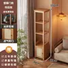 Estantería de almacenamiento multicapa estilo chino con puertas, estantería independiente para el hogar, soporte para macetas y plantas de balcón