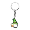 Centenas de St. Pingentes de Chaveiro Dia de São Patrício, Decorações de Chaveiro Chapéu Verde DIY de Borracha Macia em PVC, Itens de Presente
