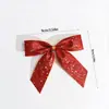 Nuevo Adorno Colgante de Lazo con Lentejuelas de Estrella de Cinco Puntas Decoración de Árbol de Navidad Adorno Colgante Lazo Adorno Colgante de Puerta con Lazo Decoración de Lazo
