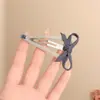 Grampo de Cabelo Coração de Pêssego Pequeno com Gotejamento de Óleo Estilo Coreano, Presilha para Franja Estilo Doce Diário, Acessório de Cabelo