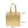 Bolsa Aislante para Pastel de Tela No Tejida Laminada a Registro Impermeable Refrigerada con Velcro Bolsa para Lonchera Bolsa Conserva Frescura Bolsa de Hielo Para Llevar Bebida Fría