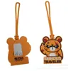 Etiqueta Personalizada Criativa Tudo-em-Um Moda Coreana Tira Longa Cola Etiqueta de Bagagem PVC Desenho Animado Cola Macia Etiqueta de Bagagem