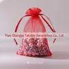 Saco de Organza Atacado Pronta Entrega Transfronteiriço para Doces de Casamento, Saco para Lembrancinha de Festa, Embalagem para Joias, Cordão de Fechamento, Malha com Cordão, Aba com Cordão, Bolso com Aba, Calças