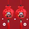 Sachê pendente de Panda, Bolsa perfumada para o Festival do Barco-Dragão, Ornamento Hanfu, Repelente de mosquitos de artemísia, Bolsa pendente para carro